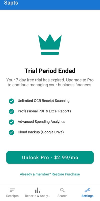 Sapts Pro Subscription