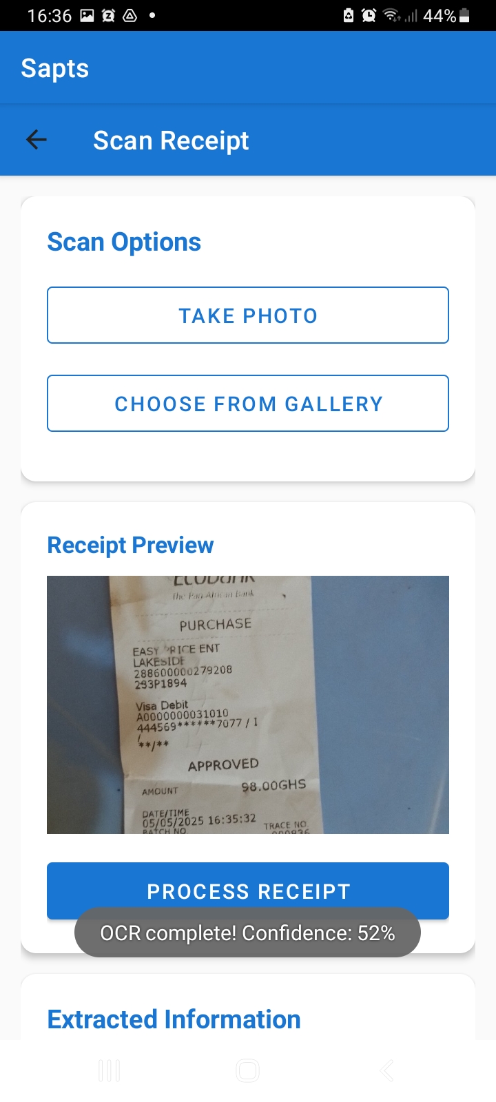 Smart Receipt Scanning